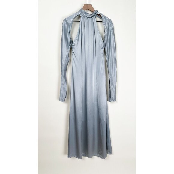 New Sabina Musayev Jenna Maxi Dress Open Back Long Sleeve Backless Formal Fancy - Picture 5 of 13